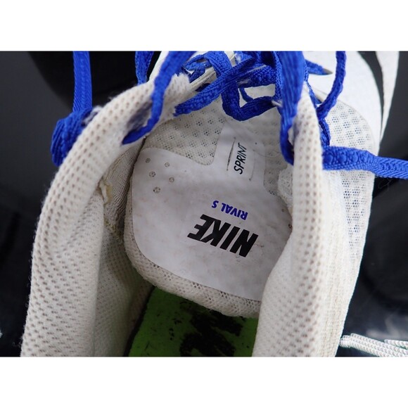 Nike Racing Rival 5 Sprint Men's Size 9.5 Track White Spikes Style 806554-100 - Picture 10 of 13